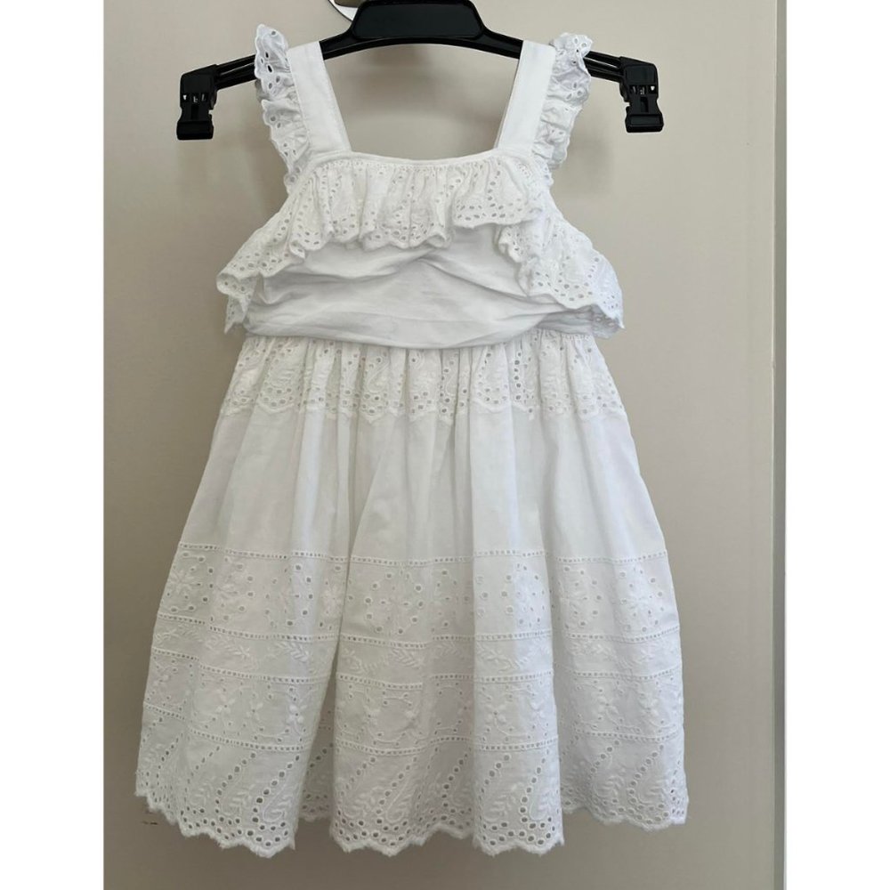 RL White Baby Dress, 9-12 months